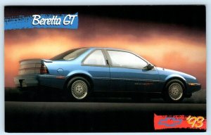 Advertising 1993 CHEVROLET BERETTA GT  Car Automobile Postcard