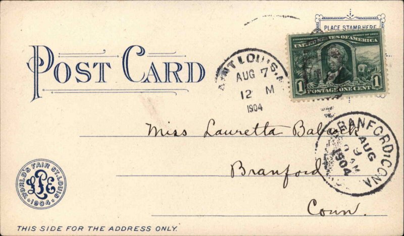 1904 Louisiana Purchase Transportation Bldg Postcard