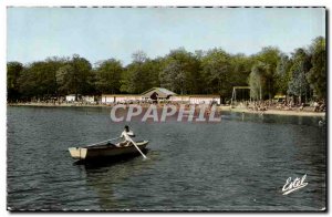 Montfort l & # 39amaury Old Postcard The beach of Holland ponds