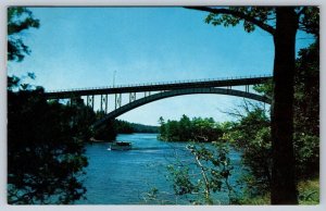 Arch Span Of The Thousand Islands International Bridge, Canada, 1960 Postcard