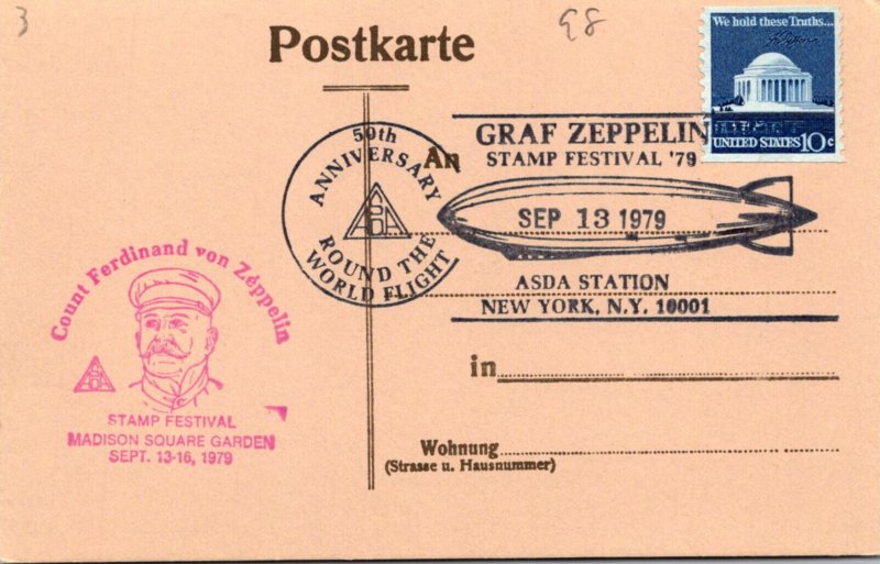 Luftschiff Graf Zeppelin 50th Anniversary Round The World Flight