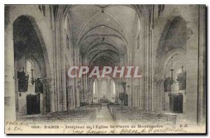 Postcard Old Paris Interior of the Church St Pierre de Montmartre