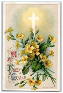 John Winsch Artist Signed Postcard Easter Holy Cross Flowers Flint Michigan MI