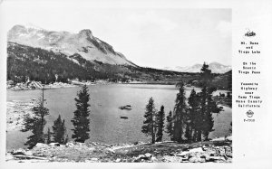 MT DANA & TIOGA LAKE CALIFORNIA CA~TIOGA PASS-YOSEMITE HWY MONO COUNTY~1947 RPPC