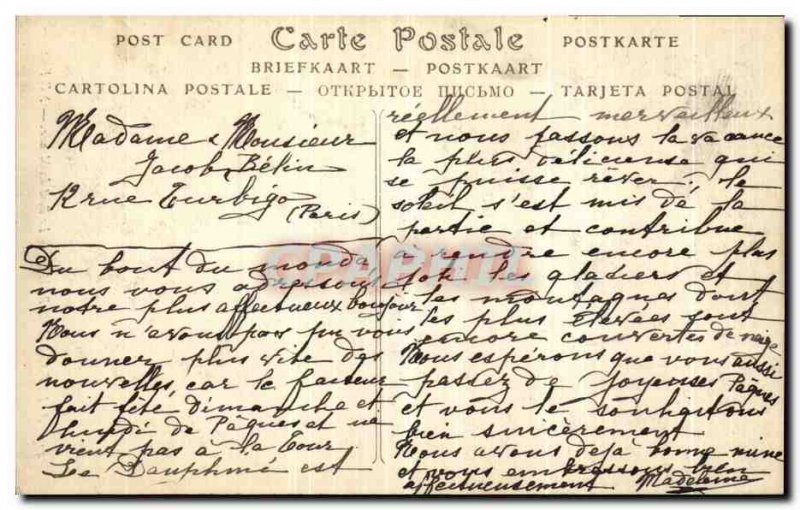 Old Postcard Allevard Le Bout du Monde