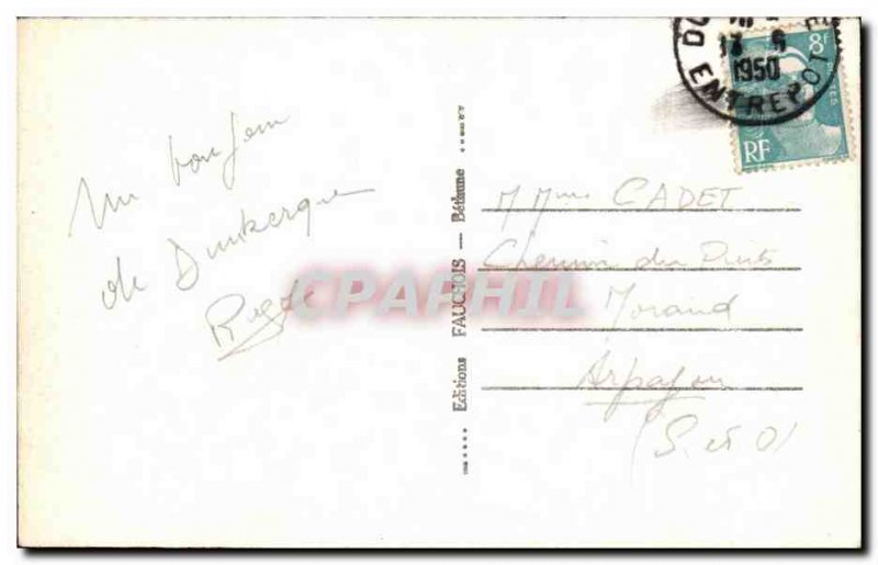 Old Postcard Dunkerque Port Boat