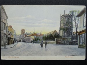 Cornwall CAMBORNE Church Street, St Martin & St Meriadoc's Church c1906 Postcard