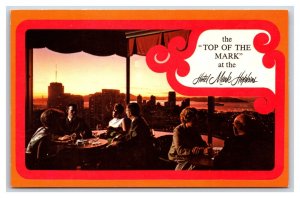Top of the Mark Hotel Mark Hopkins San Francisco CA UNP Chrome Postcard U12