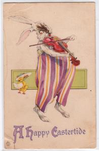 Easter Card - Bunny Playing a Violin