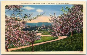 M-67605 Beautiful Springtime Scene in the Heart of the Mountains