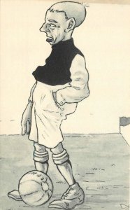 Postcard C-1910 Succor Football player Hungary comic Caricature TP24-678