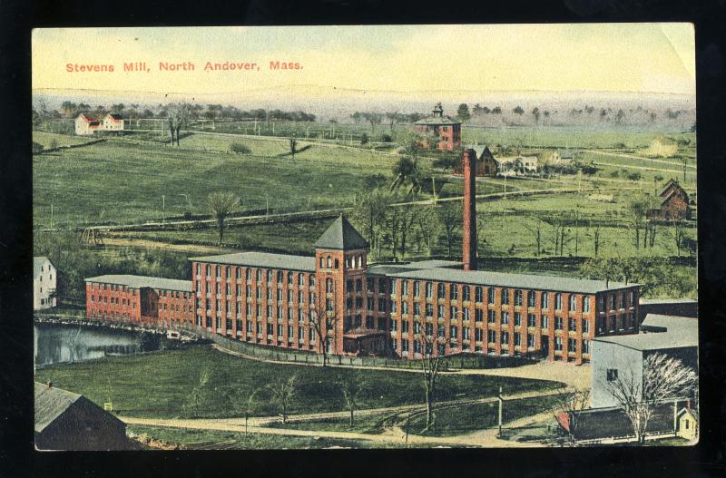 North Andover, Massachusetts/MA/Mass Postcard, Steven's Mill