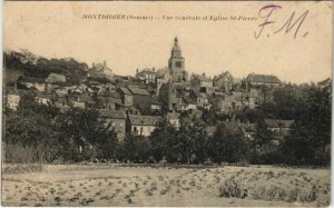 CPA MONTDIDIER - Vue générale et Église St-PIERRE (121249)