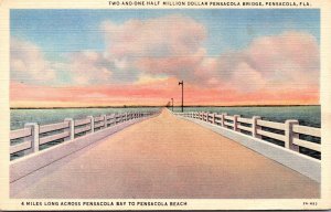 Florida Pensacola The Two and One Half Million Dollar Pensacola Bridge Curteich