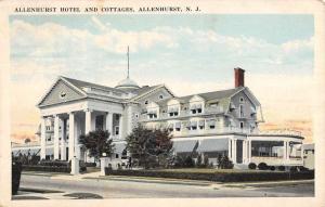 Allenhurst New Jersey Hotel Cottages Street View Antique Postcard K107864