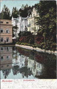 Czech Republic Marienbad Waldquelle ZeileVintage Postcard 02.99