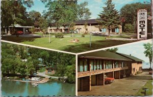 Keswick Ontario Inn On The Lake Motel Multiview Unused Vintage Postcard H59