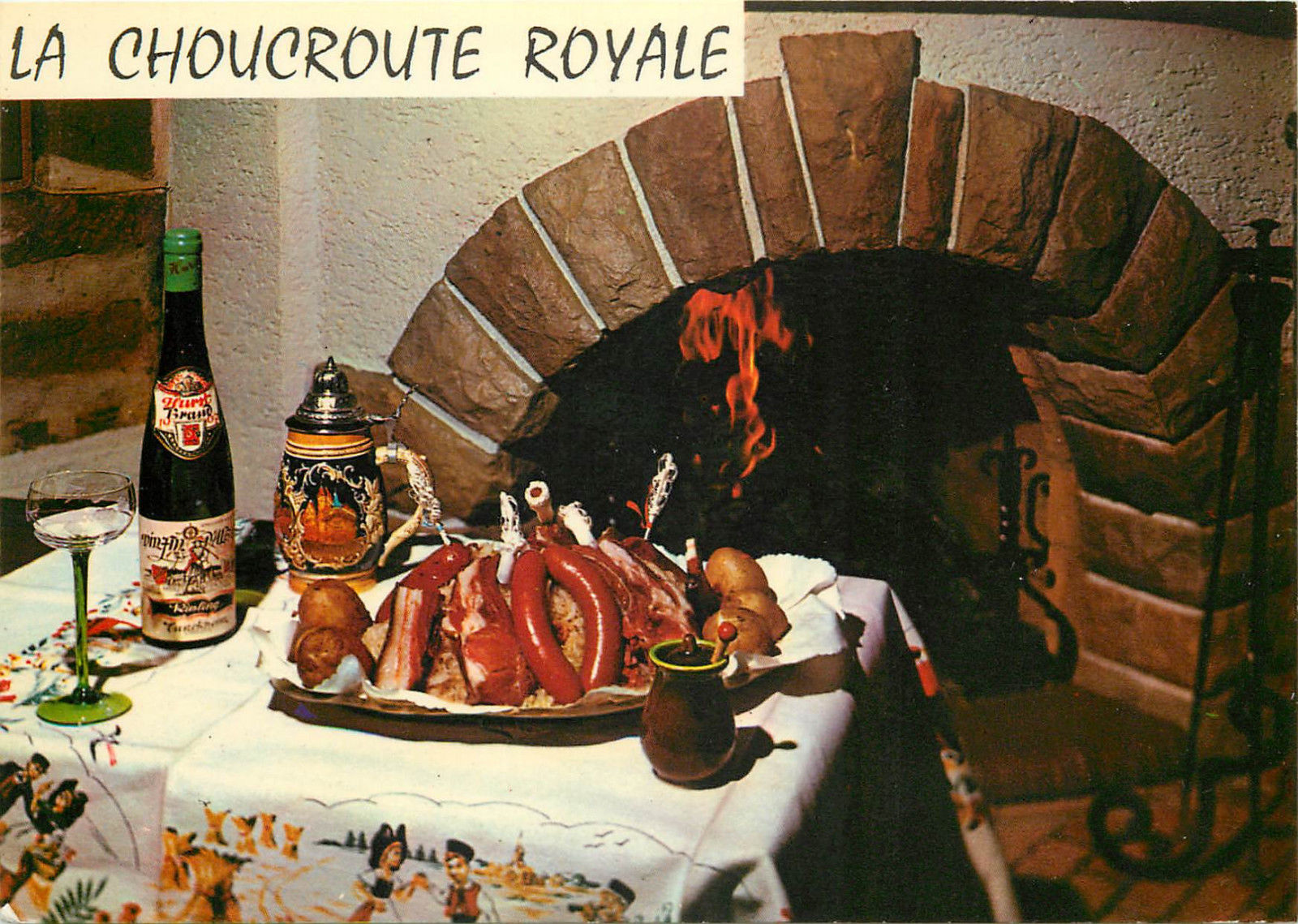 French Cuisine Food Topic Postcard Recipe La Choucroute Royale Recette Hippostcard