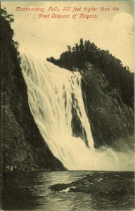 Montmorency Falls Quebec Canada postcard early 1900's