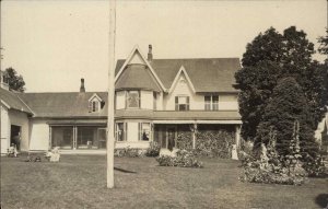 Calef Home - Washington Vermont Written on Back VT Real Photo Postcard