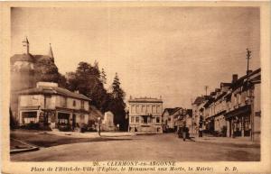 CPA CLERMONT-en-ARGONNE Place de l'Hotel-de-VILLE (391545)