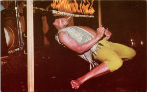 Limbo Dancer Cigarette Wayfarer Bookstore Barbados Unused Vintage Postcard H48