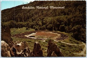 Postcard - Tyuonyi, Bandelier National Monument - New Mexico