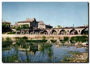 Postcard Modern Sommieres LEcluse And Bridge On The Virdoule