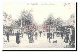 Toulouse Old Postcard The aisles Lafayette (reproduction)