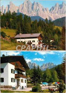 Postcard Modern Albergo Stella Alpina Edelweiss St Magoalena St Maddalena