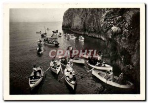 Postcard Modern Ingresso alla Capri Grotta Azzurra Yacht