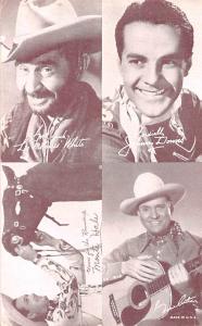 Lee Molasses White, Johnny Davis, Monte Hale Western Actor Mutoscope Unused 