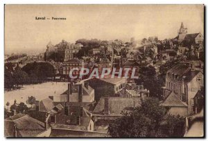 Old Postcard Laval panorama