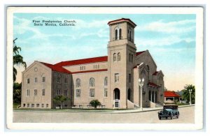 SANTA MONICA, California CA ~ FIRST PRESBYTERIAN CHURCH c1920s   Postcard