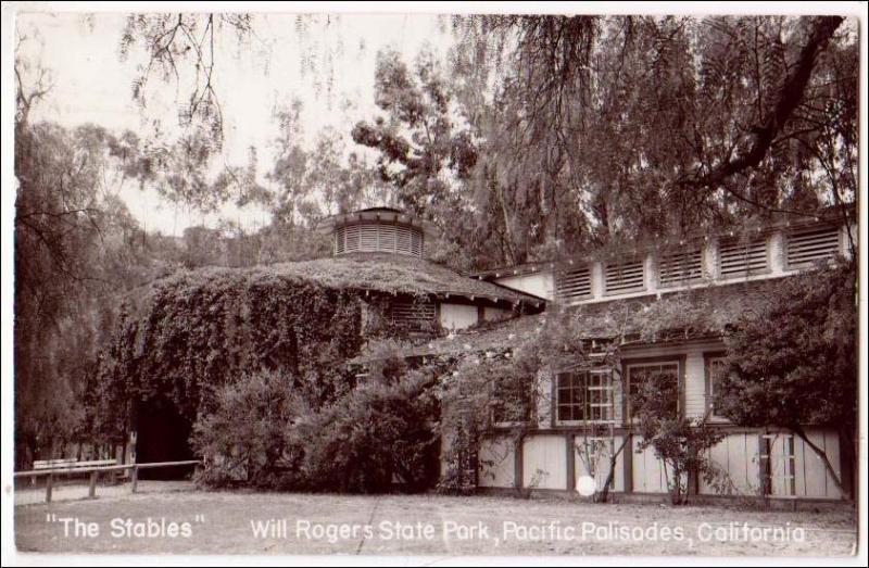 RPPC, The Stables, Will Rogers State Park, Pacific Palisades