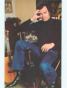 Unused Pre-1980 postcard NEIL DIAMOND - MUSIC SUPERSTAR k7138