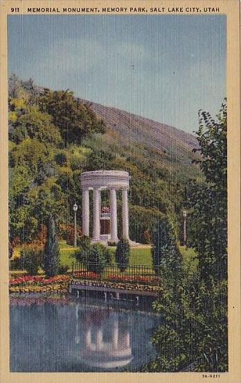 Utah Salt Lake City Memorial Monument Memory Park