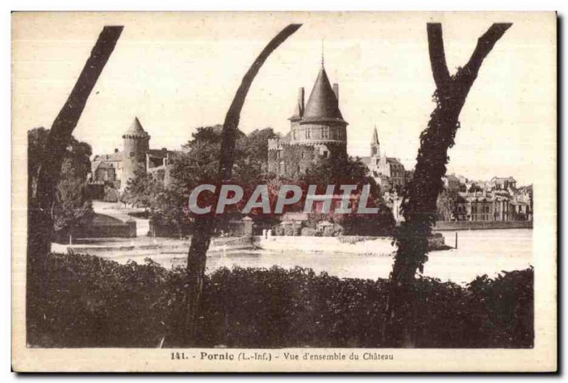 Old Postcard Pornic (L -Inf) Overview of Chateau