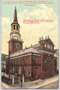 Christ Church Philadelphia PA Enterprise Sausage Stuffer Ad Postcard Unposted