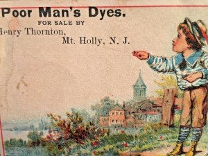 Poor Man's Dyes, Mt. Holly, NJ 1880s.