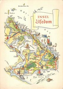 BR87970 insel usedom map cartes geographiques germany