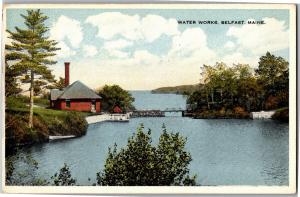 Water Works of Belfast Maine c1916 Vintage Postcard Q20