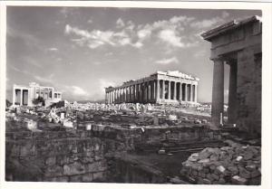 Greece Athens Propylea Parthenon and Erechtheion