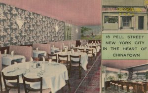 NEW YORK CITY , 1930-40s ; Crossroad Inn Restaurant , Chinatown