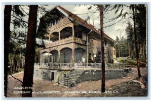 c1910 Restaurant on the Konigstuhl Heidelberg Germany Antique Postcard