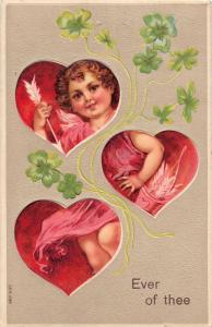 F4/ Valentine's Day Love Holiday Postcard c1910 Cupid Hearts Fancy 16