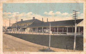 Stamford Connecticut Railraod Station Vintage Postcard AA63905