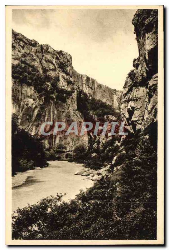 Old Postcard Grand Canyon du Verdon Narrow Cavaliers