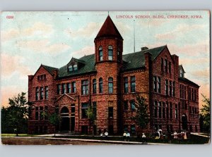 c1910 Lincoln High School CHEROKEE Iowa IA Postcard