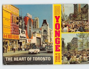 Postcard Yonge Street & Mall The Heart of Toronto Ontario Canada